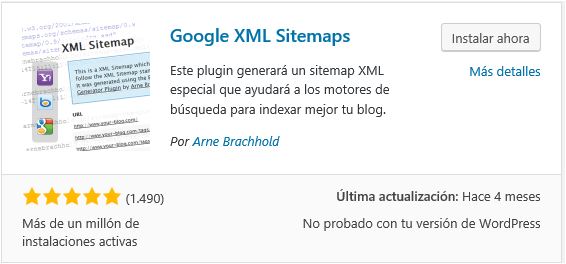 Instalar Google XML Sitemap